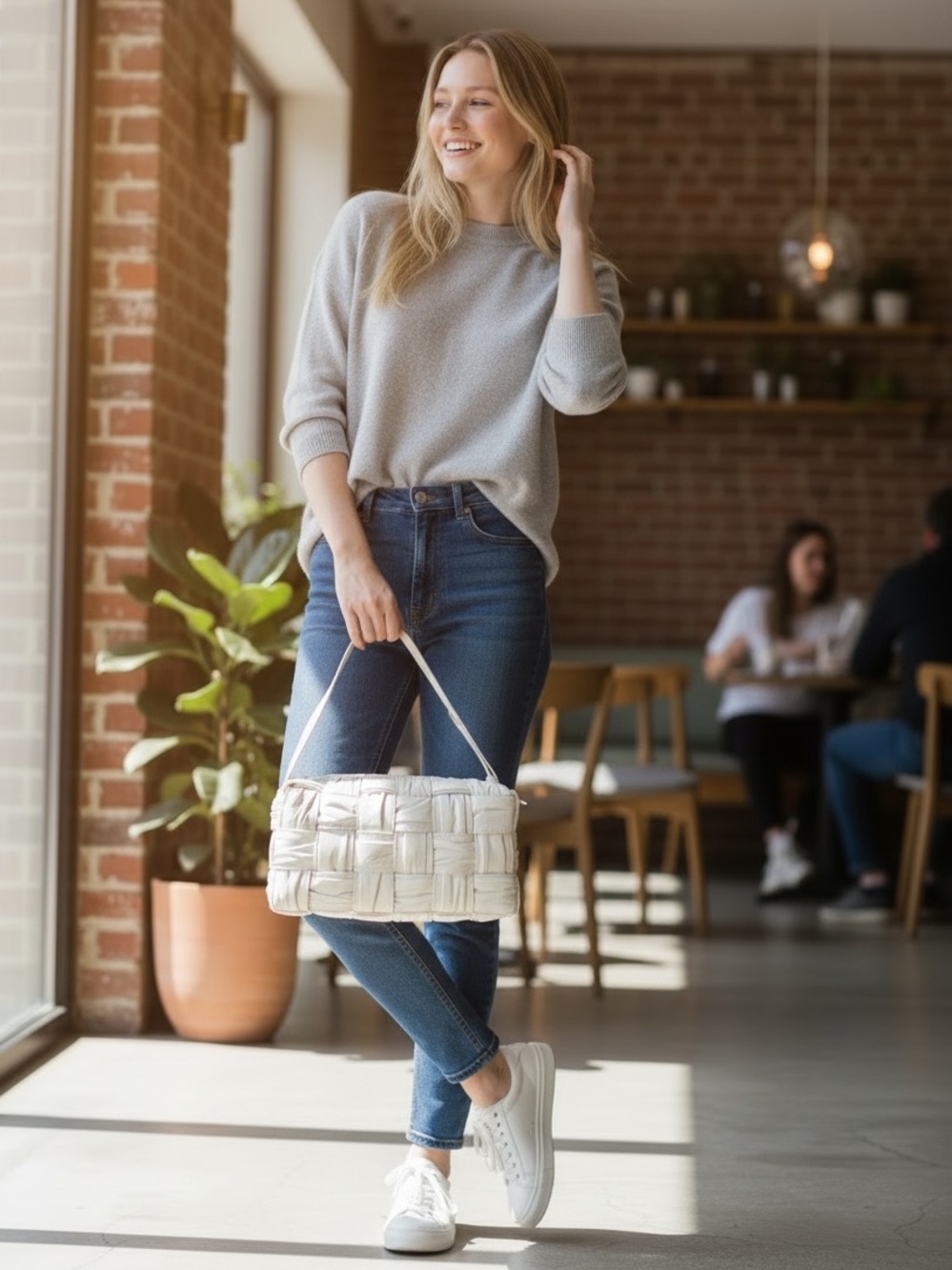 48-26 Preloved Limited Edition Bottega Veneta Padded Cassette (Crinkled Ivory)